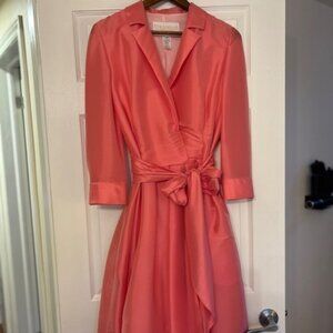 Biba Boutique peach evening dress in size 10. Never worn